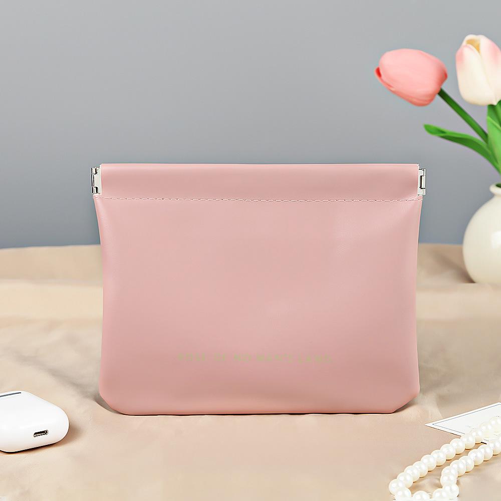 Spring Clip Red Envelope Multifunction Organizer: Portable Data Cable & Jewelry Holder with Auto Closure Coin Pouch