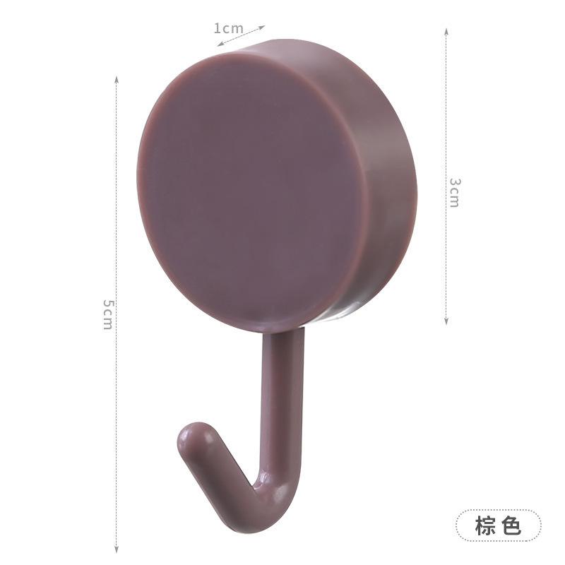 

Strong Hook Creative Household Kitchen Non-Punching Non-Marking Hook Adhesive Hook Nordic Mini Plastic Hook фіолетовий