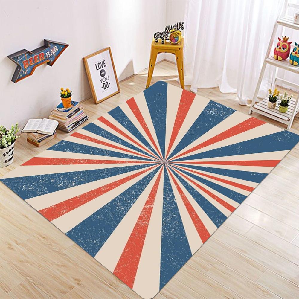 Colorful Striped Carpet for Living Room Living Room Bedroom Grid Style Carpet for Dining Dormitory Room Home Decoration