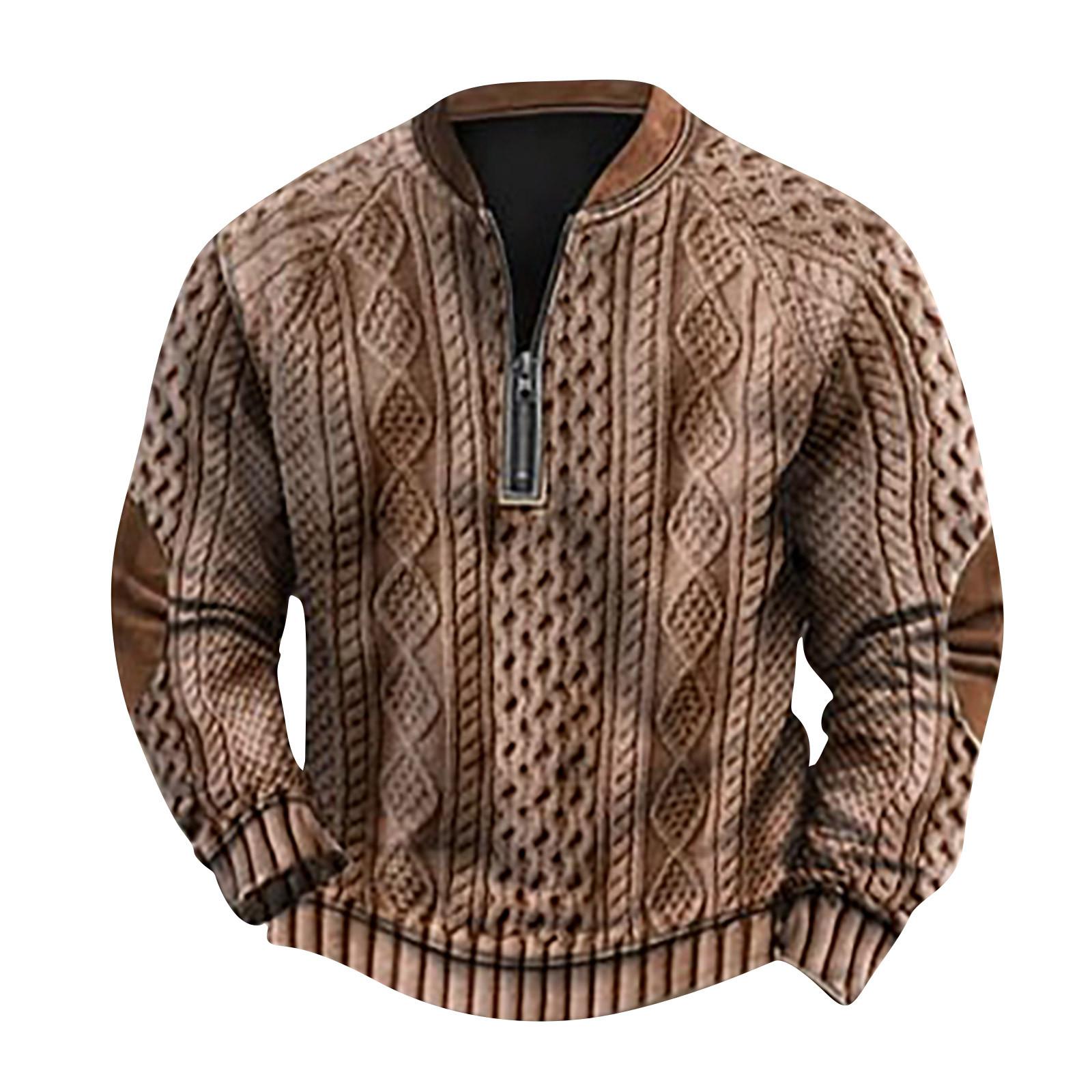 

Мужская повседневная толстовка в стиле ретро с градиентным принтом XL светло-коричневого