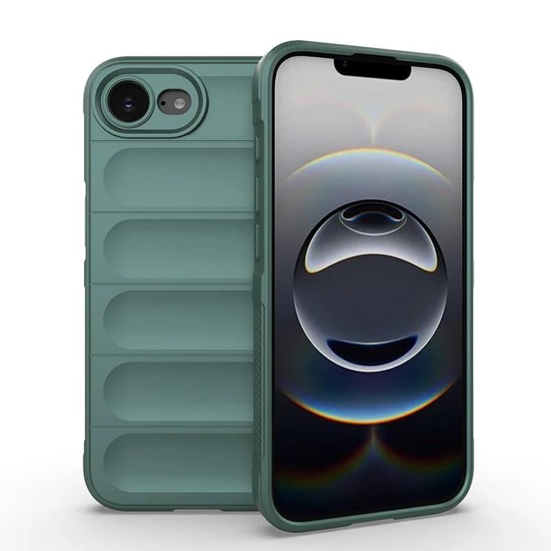 

New Luxury soft shell business phone case shock-absorbing soft cover for iPhone 16E 16 15 14 13 12 Pro Max XS XR protective case For iphone 16E зелёный