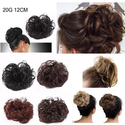 Women S Curly Messy Bun Hair Twirl Piece Scrunchie Wigs Extensions