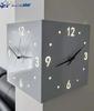 Modern Double Sided Luminous Corner Wall Clock Silent Nordic LED Wall Clock for Living Room Bedroom Home Decor