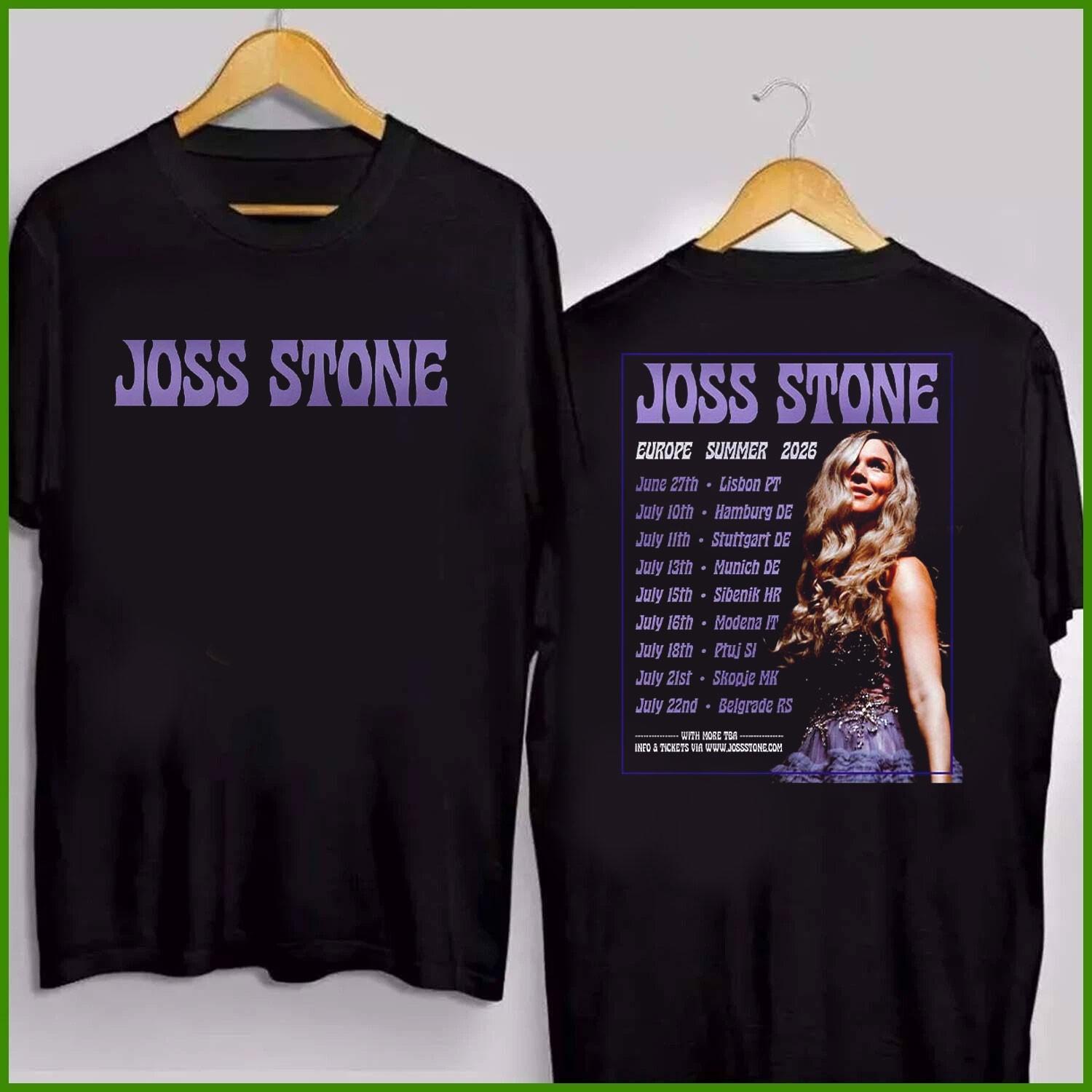 Joss Stone Europe Summer 2026 Tour Schedule Dates Two Sided T-Shirt S