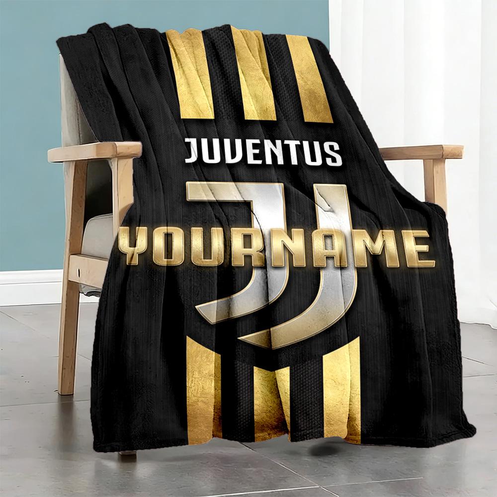 Juventus Personalized Text Blanket Gift Personalized Blanket Warmthful Decor Versatile for Living Room Home Decor Sofa Bedding for All Occasions