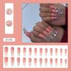 Artificial Nails Wearable Fake Nails European and American Diamond Style Gradient Wearable Nails Long Style Nail Stickers Removable