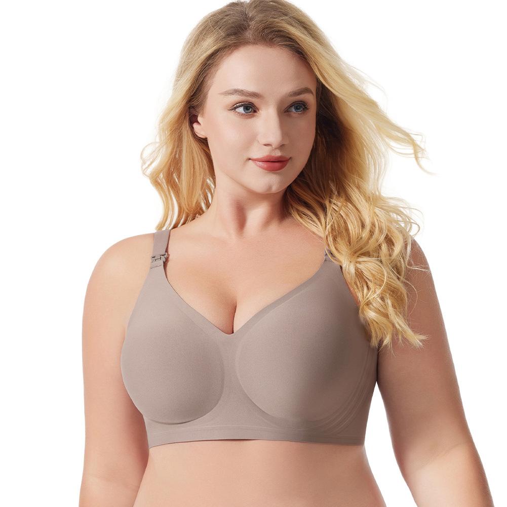 Seamless Nursing Bra in Plus Size Wire-Free Premium Full-Cup Design Soft Comfort