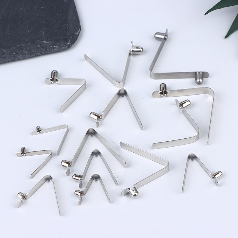 10 Bucăți Blocare V Snapshot Placă Paletă Caiac Stâlp Cort Buton Simplu/Dublu Clips cu Arc de Poziționare Flocat 3-5Mm