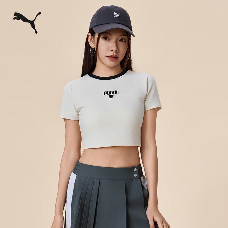 PUMA Women s Retro Slim-Fit Cropped BABYTEE T-Shirt 695498 S