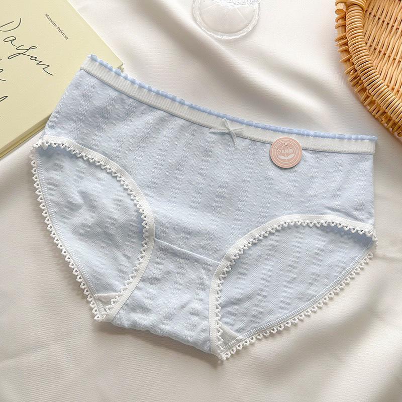 Antibakterielle Atmungsaktive Niedliche Slips mit Taillen- und Hüfttaschen Student Triangle Damen-Slips