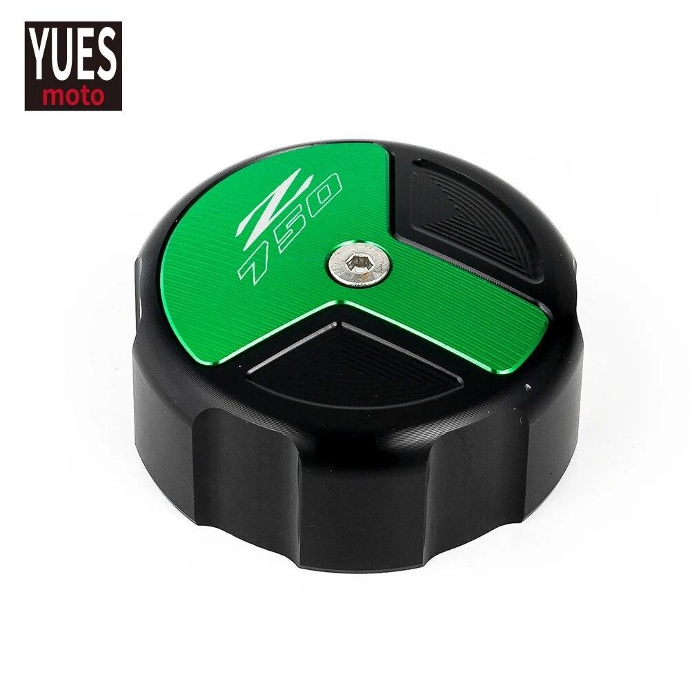 Motorcycle Accessories CNC Rear Brake Fluid Cylinder Master Reservoir Cover Cap For Kawasaki Z750 Z 750 2007-2012 2010 2011