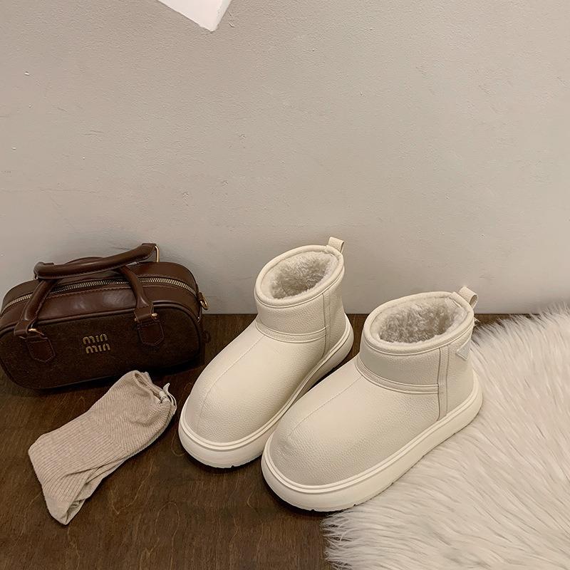 thick-soled snow boots women's new winter velvet thickened cotton boots waterproof, non-slip and warm versatile daily cotton shoes