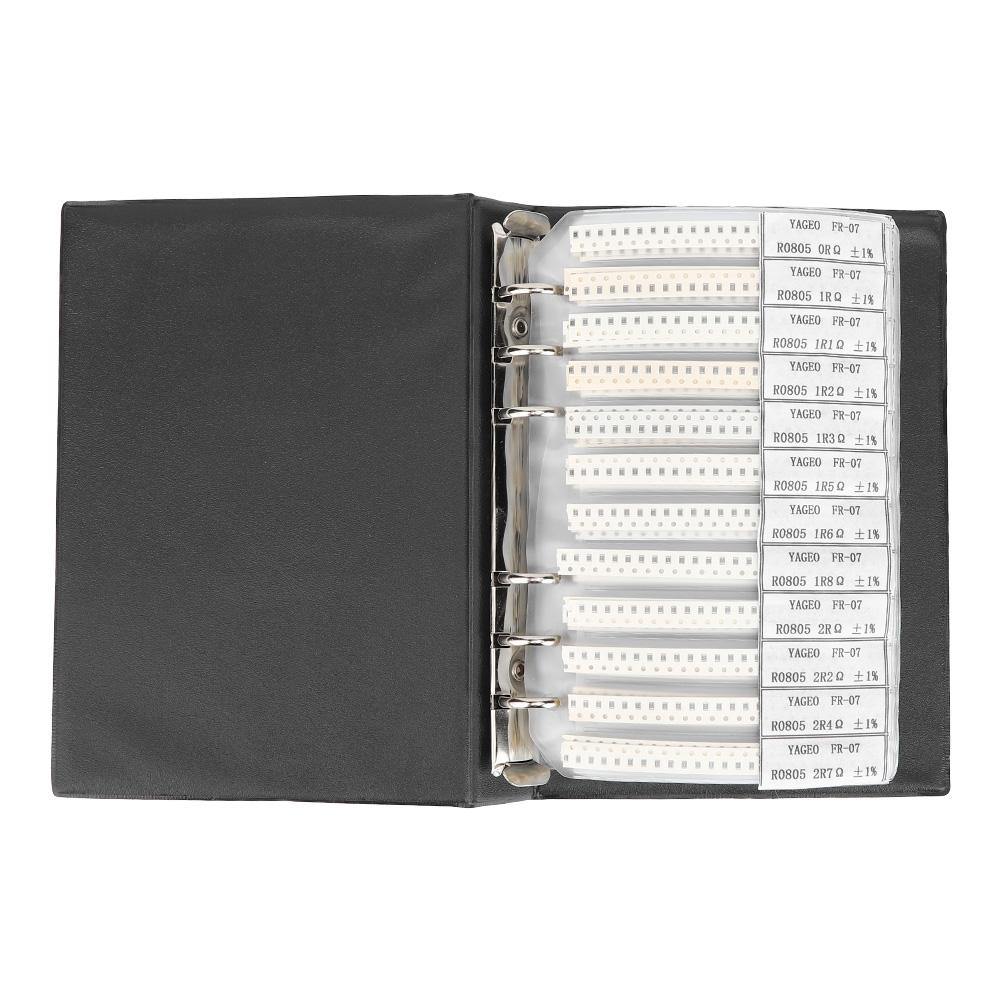 

0805 Series 170 Types Resistors Electronic Components Assortment Kits Sample Book Black