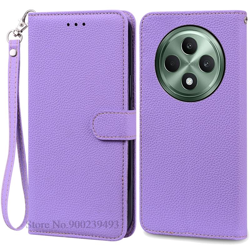 For Oppo Reno 12 FS 5G Etui Lommebok Lær Flip Cover For Oppo Reno 12F Etui Reno 12FS 12 F Reno12F Reno12 Fs Telefonetui Fundas