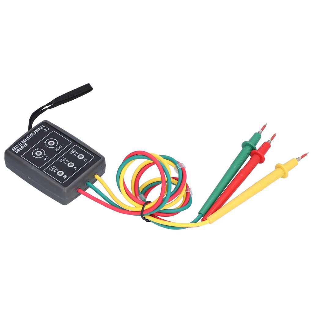 SP8030 3-fase rotasjonsmåler Høy nøyaktighet Bærbar Industriell Fasefølgemåler AC 60?600V