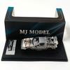 MJ 1:64 Back To The Future Time Machine DMC-12 Delorean Diecast Alloy Model Car Static Collection Decorated Holiday Gifts Toys