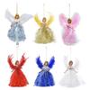 1PC Angel Ornaments For Christmas Tree Angel Christmas Ornaments Cute Pendant For Youth Adult Nursery Holiday Backyard Front