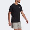 Adidas Essential Logo Sports Crew Neck Short Sleeve T-Shirt Men Tops Black GK9639