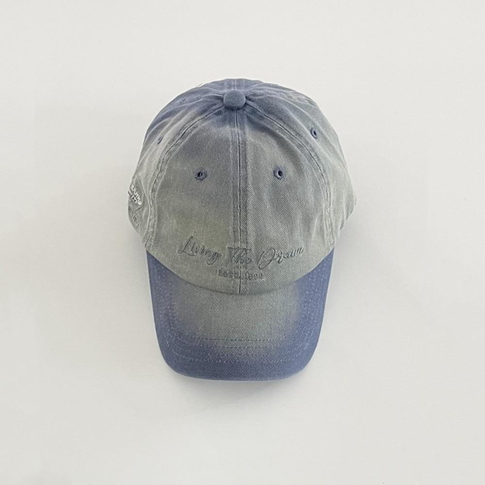 Gradient Color Baseball Cap American Retro Curved Brim Hat Trendy Peaked Cap  Daily
