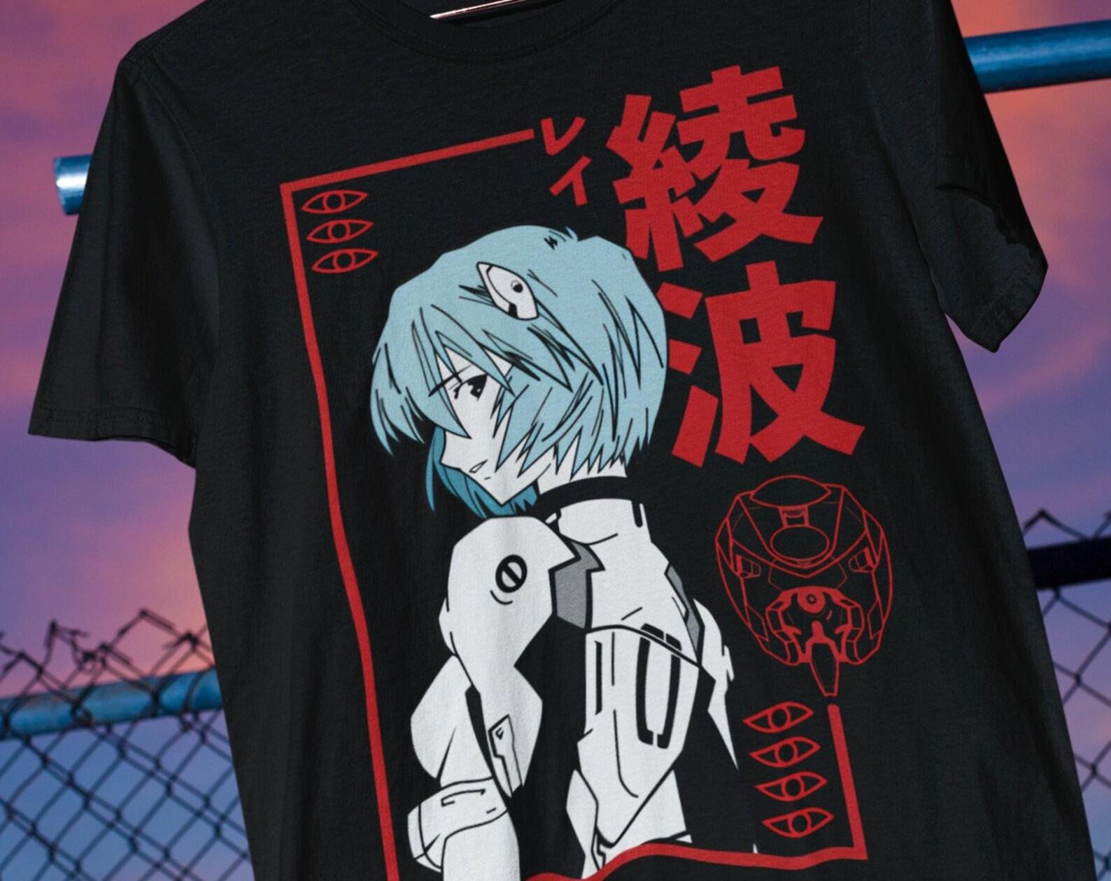 Rei Ayanami Shirt – Neon Genesis Evangelion Anime Tee, 100% Cotton XL