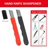 Portable Knife Sharpener with Cover Garden Tools Blade Sharpener Stainless Steel Pruner Sharpener for Kitchen Garden
