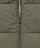 Musinsa Standard Daily Puffer Reversible Fleece Short Padded Jacket [Khaki/Cream]