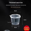 Thai Box Me Disposable Sauce Cup with Lid - Takeaway Packaging for Dipping, Seasoning, and Pickled Vegetables