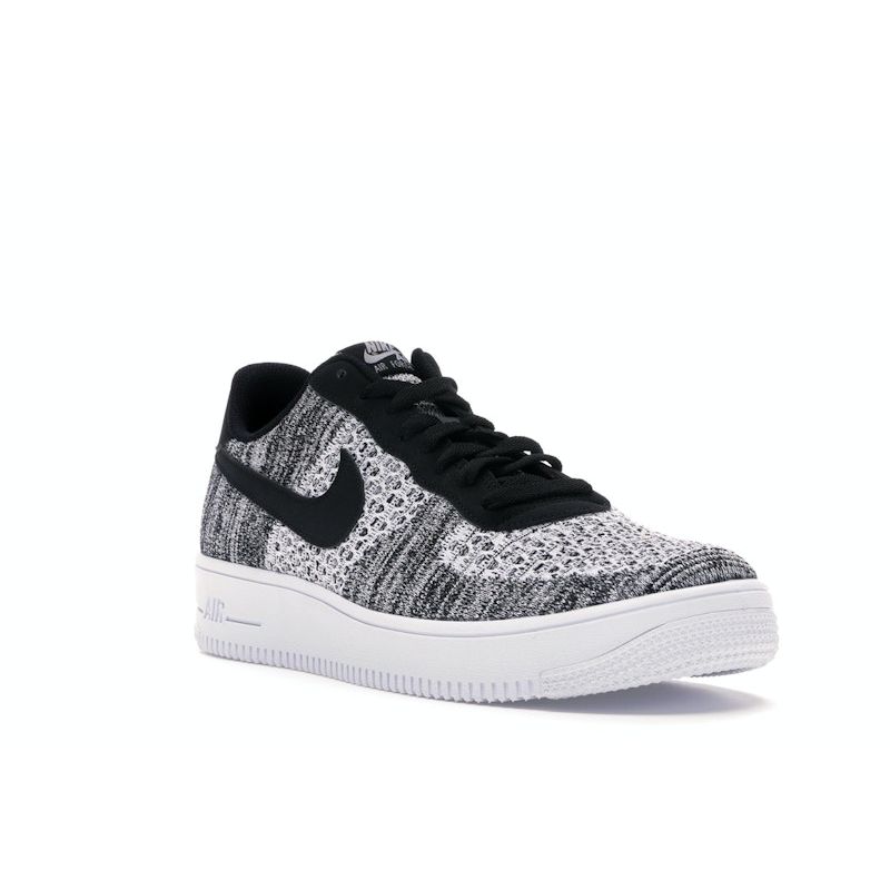 Nike Air Force 1 Flyknit Low 2.0 Oreo Unisex Sneakers Black Pure-Platinum-Black-White AV3042-001