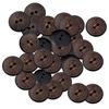 50 Stück Vintage Runde Blume Floral 2 Löcher Holz Nähknöpfe Kleidung