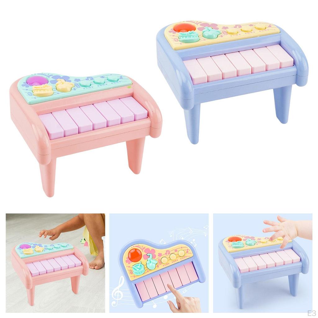 Baby Music Piano Toy Sensory Birthday Gift with Light Sounds Electronic for Boys
