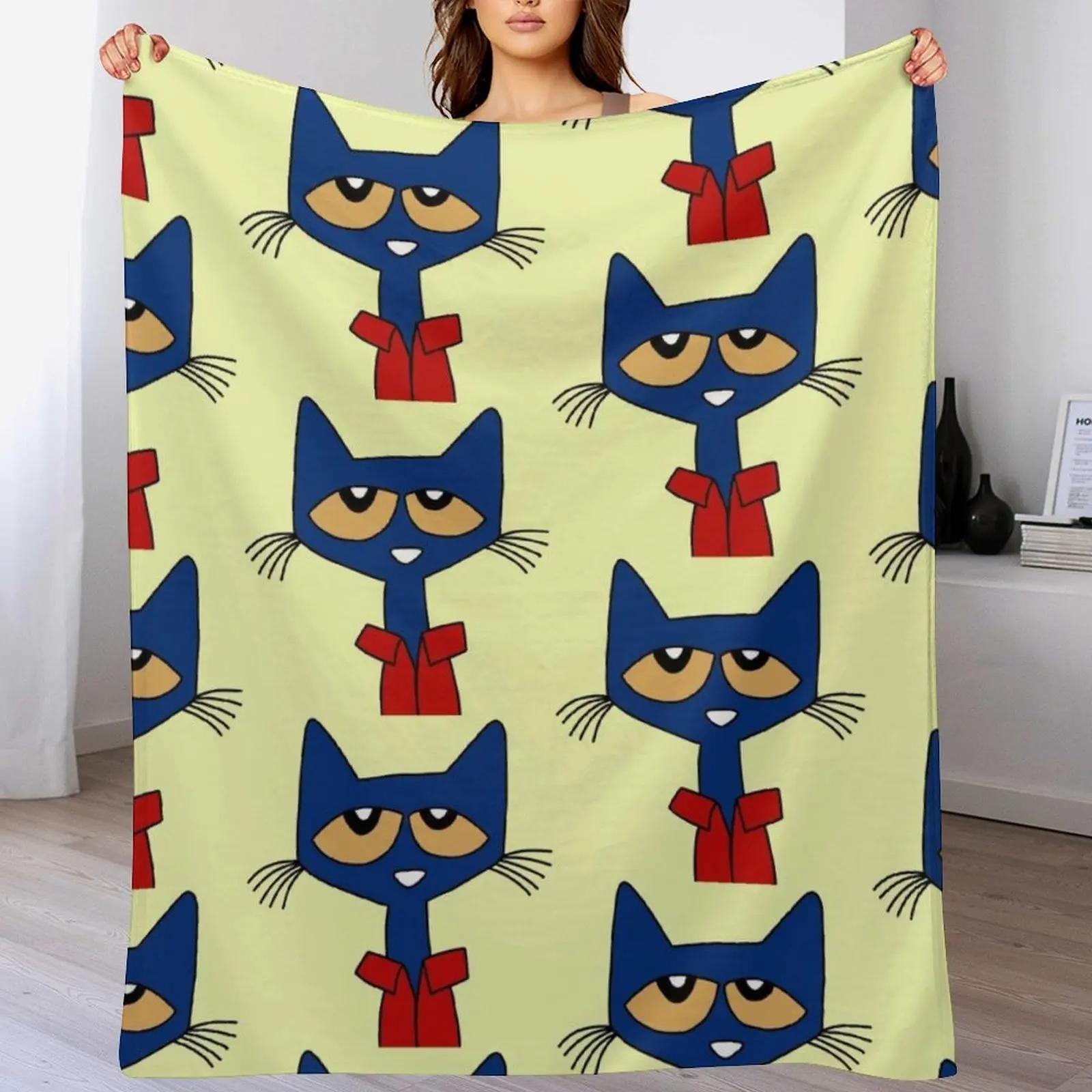 

Cat Character Fan Art Throw Blanket Soft Home Decor Blanket for Couch Bedroom 102x76cm(40x30in)