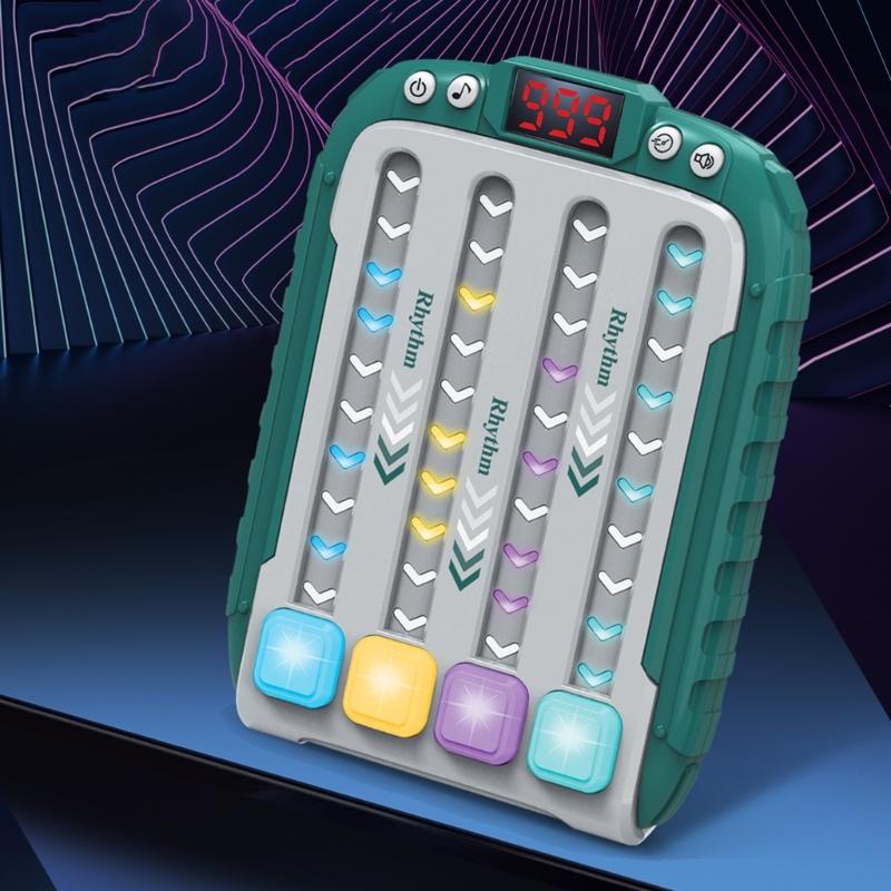 Engaging Children's Rhythm Game Machine With Adjustable Model, Enhances Coordination With Music And Lights for Parties
