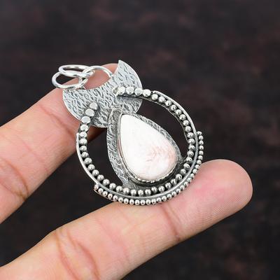 Scolecite Pendant Handmade Beautiful Jewelry 925 Sterling Silver Pendant A One Quality Gemstone Jewelry Gift For Women Latest Design Jewelry