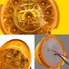 2PCS Universal Amber LED Watermelon Light Side Marker Turn Signal Light Lamp