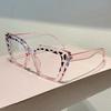 Oversized Cat Eye Glasses Women Stylish Patchwork Rim Optical Frames Trendy Brand Design Blue Light Blocking Eyeglasses