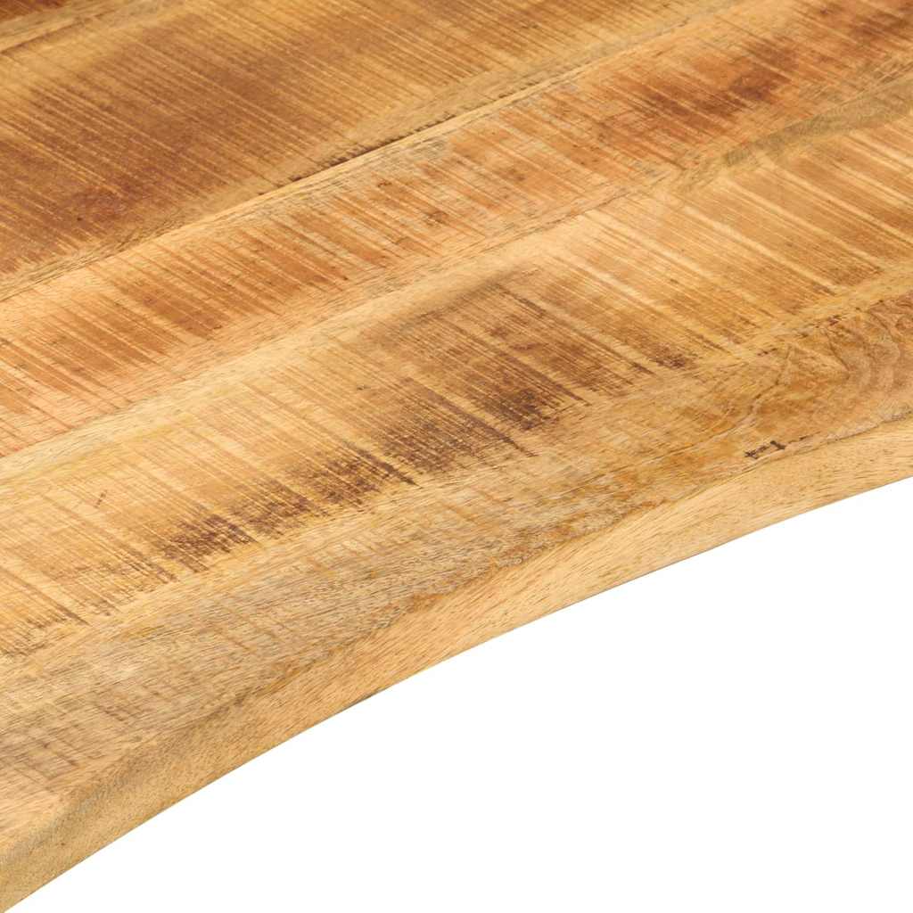 Vidaxl Blat Biurka, Z Wycięciem, 90X50X2,5 Cm, Surowe Drewno Mango