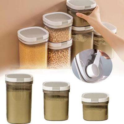 Reusable Food Sealed Box Stackable Kitchen Storage Canisters BPA-free Milk Powder Jar  Grain