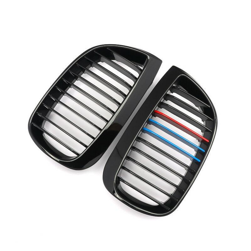 Kidney Grille Front Bumper Black Radiator Guard Grill Fit For BMW E81 E87 1 Series 2004 - 2007 Car Accessories M