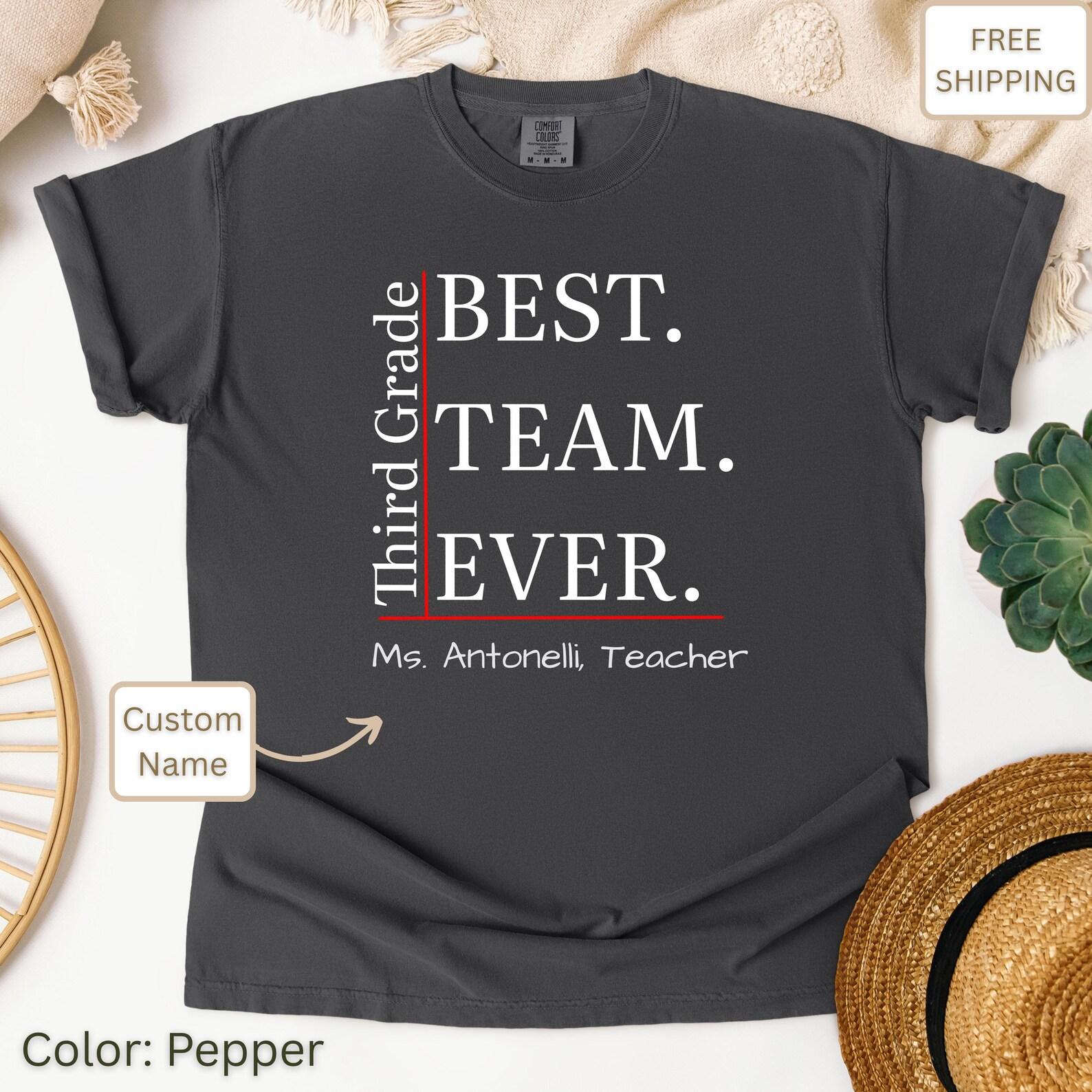 3rd Grade Dream Team T-Shirt: School Spirit Comfort Colors Tee XL