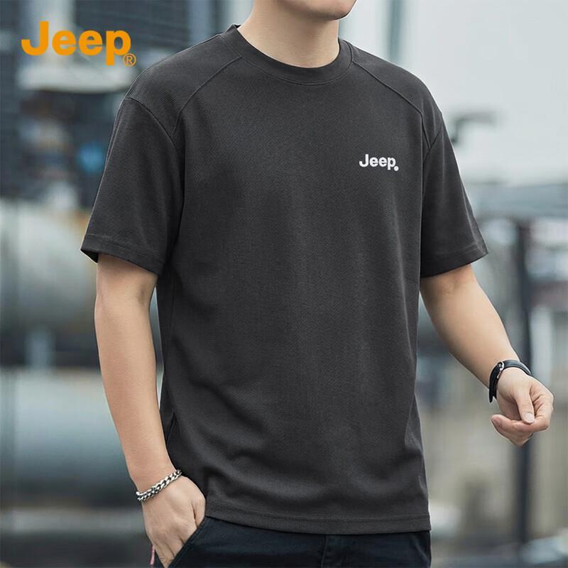 

Jeep Men s Cotton Blend Short Sleeve T-Shirt L