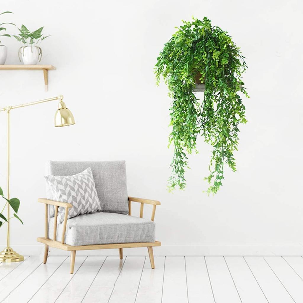 2 bucăți ghirlandă agățată cu flori de viță de vie, suport pentru plantă, agățat artificial