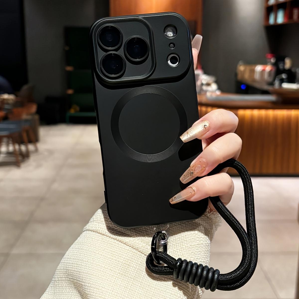 Чехол-кошелек на ремешке с магнитом Для iPhone 17 Air 16 16E 15 14 13 11 12 Pro Max Plus Для Magsafe Силиконовый Мягкий Задний Чехол iPhone 13