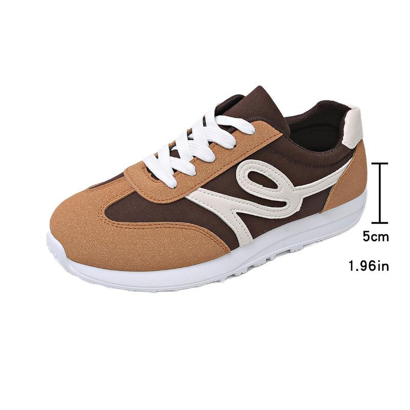 

Fashionable De Xun Women s New Versatile Lace-up Lightweight, Large-sized Casual Single Shoes 36 светло-коричневого