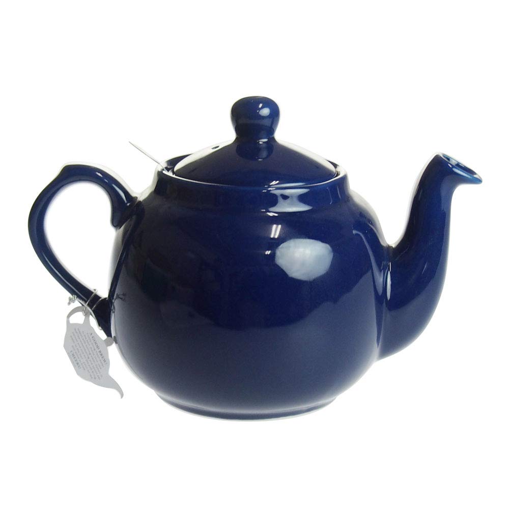 LONDON POTTERY Farmhouse Teapot, 4 Cups, Cobalt Blue