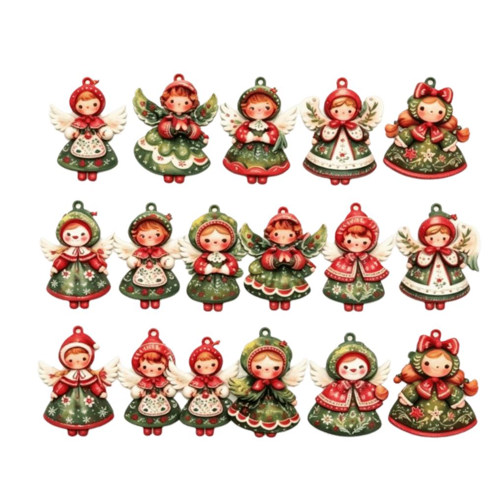 2D Flat Christmas Tree Decor Wooden Xmas Decor Christmas Hanging Thanksgiving Decoration