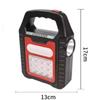 Portable Solar Lantern COB LED Work Lamp Waterproof  Emergency Spotlight USB Rechargeable Hand Lamp for Outdoor Hiking Camping