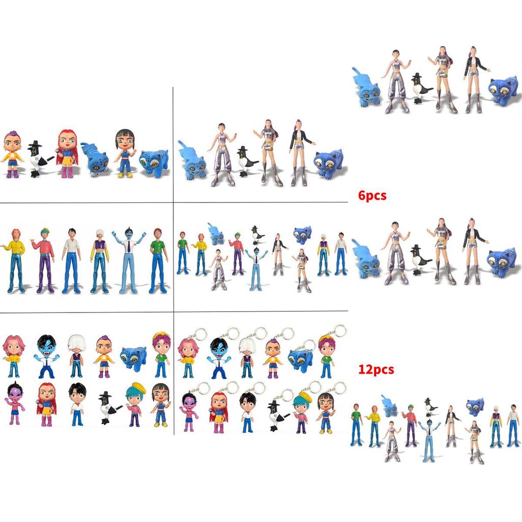 Kpop Demon Hunters Pvc Game Figure Model Collectible Desktop Decor For Fans