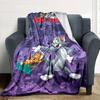 1pc Tom and Jerry Flannel Blanket Soft Warm Throw for Home, Office, Travel, All-Season Cozy Bedding GiftL1132