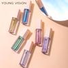 12-color Sparkling Colorful Eye Shadow Pearlescent Polarized Brightening Matte Liquid Eyeshadow