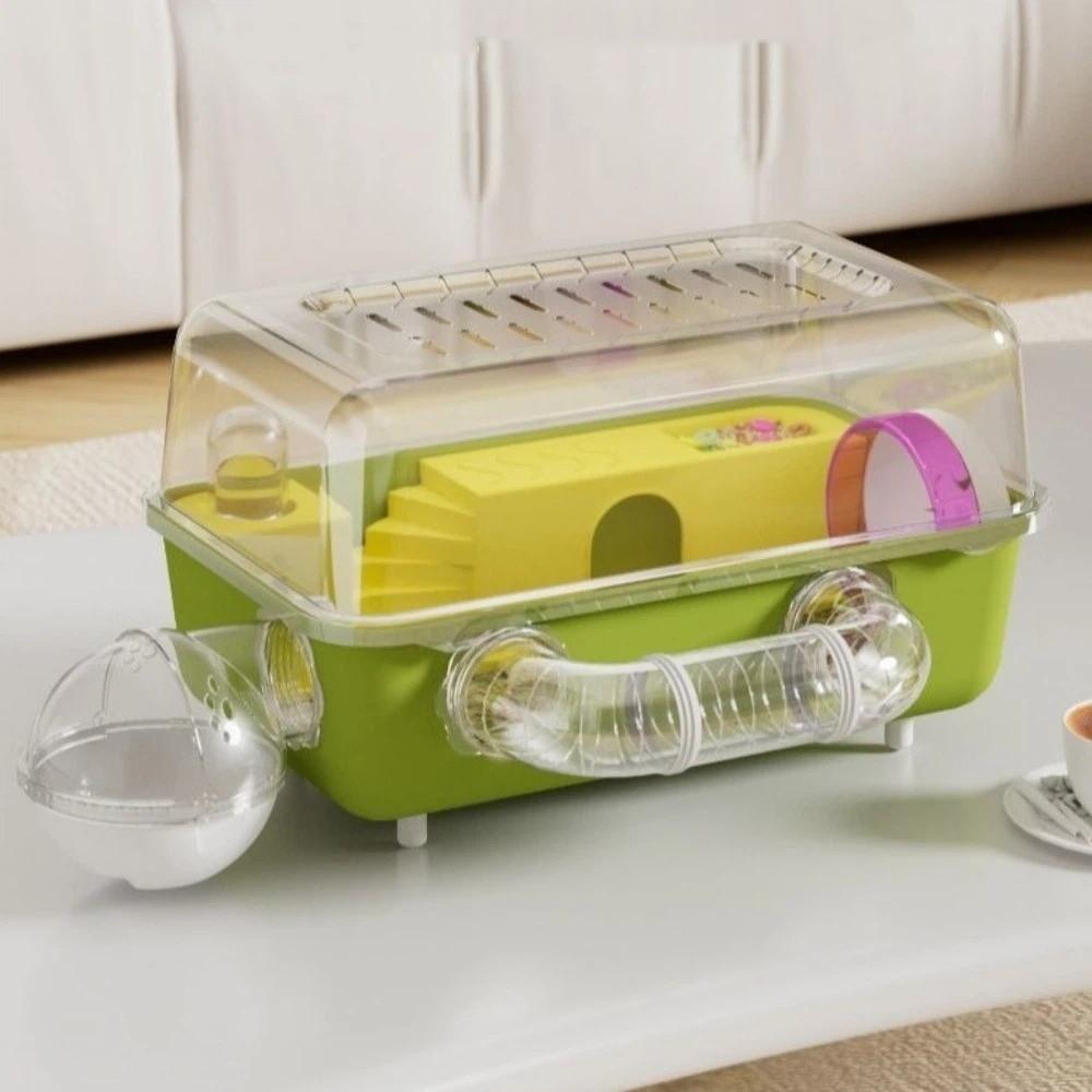 Running Wheel Hamster Cage Panoramic View Hamster Luxury Villa  For Hamsters Hedgehogs